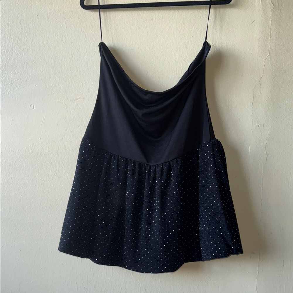 Elegant Black Strapless Dress